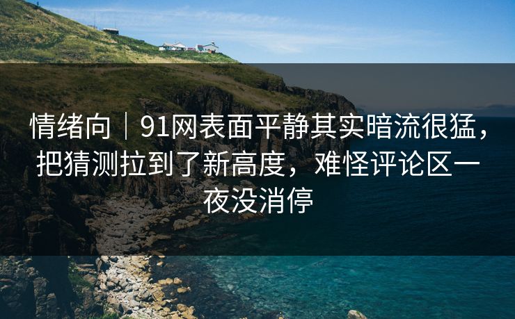 情绪向|91网表面平静其实暗流很猛,把猜测拉到了新高度,难怪评论区一夜没消停